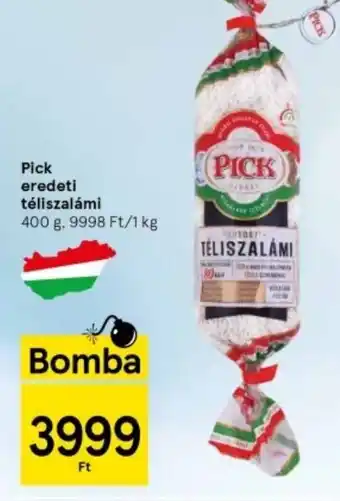 Tesco Pick eredeti téliszalámi 400g ajánlat