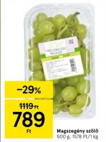 Tesco Magszegény szőlő 500 g ajánlat