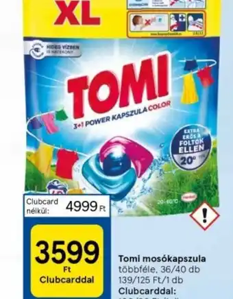 Tesco Tomi mosókapszula ajánlat