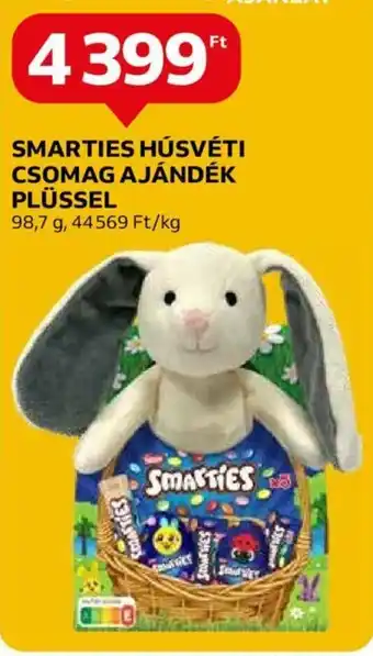 Auchan SMARTIES HÚSVÉTI CSOMAG AJÁNDÉK PLÜSSEL 98.7g ajánlat