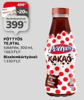 Auchan PÖTTYÖS TEJITAL 300ml ajánlat