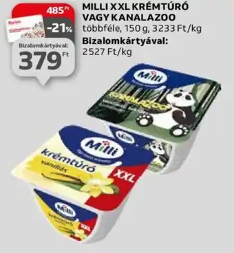 MILLI XXL KRÉMTÚRÓ VAGY KANALAZOO 150g