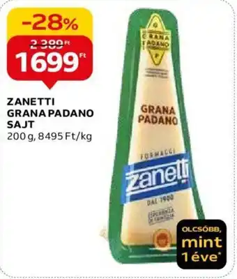 Auchan ZANETTI GRANA PADANO SAJT 200g ajánlat