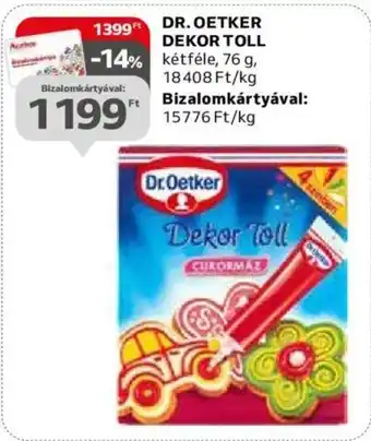 Auchan DR OETKER DEKOR TOLL 76g ajánlat