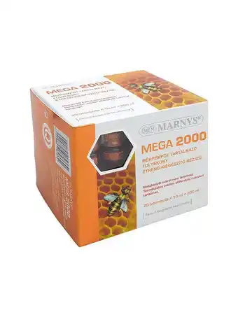 Rossmann Marnys Mega 2000 Méhpempőt tartalmazó folyékony étrend-kiegészítő ivóampullában (20 x 10 ml) - 200 ml ajánlat