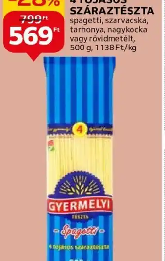 Auchan 4TOJÁSOS SZÁRAZTÉSZTA 500g ajánlat