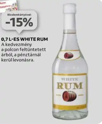Auchan 0,7 L-ES WHITE RUM ajánlat