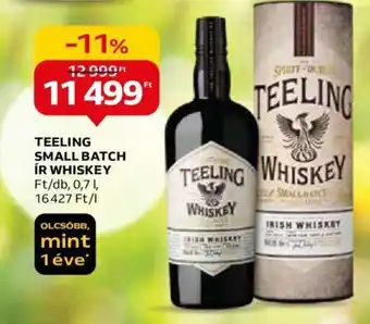 TEELING SMALL BATCH ÍR WHISKEY 0,7l