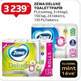 Auchan ZEWA DELUXE TOALETTPAPÍR ajánlat