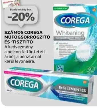 SZÁMOS COREGA MŰFOGSORRÖGZÍTŐ ÉS-TISZTÍTÓ
