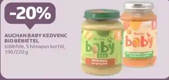 Auchan AUCHAN BABY KEDVENC BIO BÉBIÉTEL ajánlat