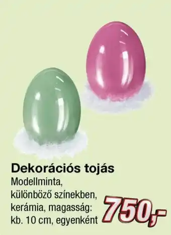 Dekorációs tojás 10cm