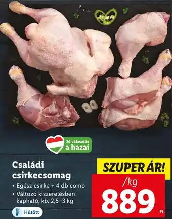 Családi csirkecsomag 1kg