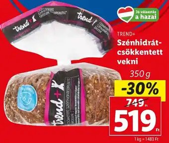 Lidl TREND+ Szénhidrát csökkentett vekni 350g ajánlat