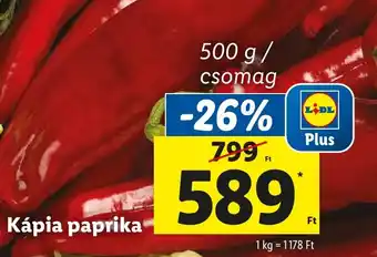 Lidl Kápia paprika 500g ajánlat