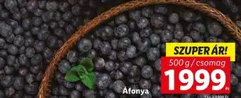 Lidl Áfonya 500g ajánlat
