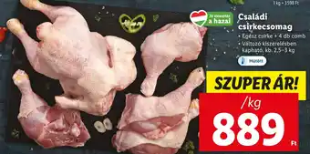 Lidl Családi csirkecsomag 1kg ajánlat