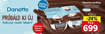 Lidl Danette puding 4x125g ajánlat