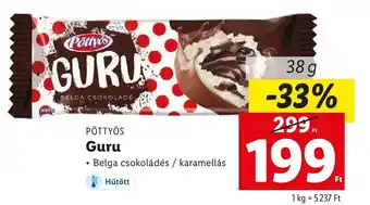 Lidl PÖTTYÖS Guru 38g ajánlat