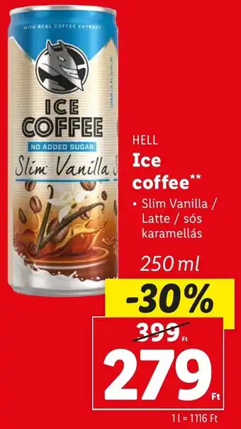 Lidl HELL Ice coffee 250ml ajánlat