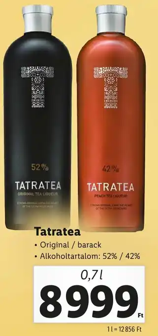 Lidl Tatratea 52%, 42% 0,7l ajánlat
