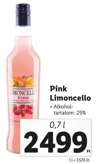Lidl Pink Limoncello 25% 0,7l ajánlat
