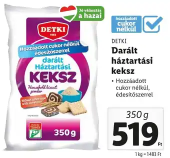 Lidl DETKI Darált háztartási keksz 350g ajánlat