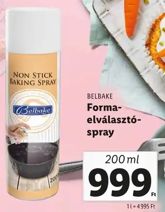 Lidl BELBAKE Forma elválasztó spray 200ml ajánlat