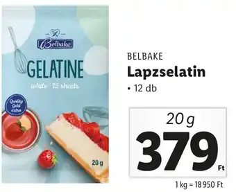 BELBAKE Lapzselatin 20g 12db