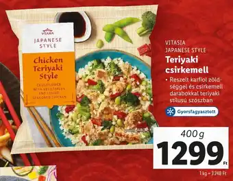 Lidl VITASIA JAPANESE STYLE Teriyaki csirkemell 400g ajánlat