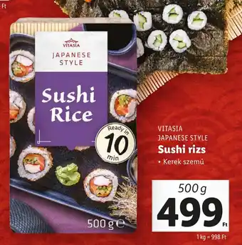 Lidl VITASIA JAPANESE STYLE Sushi rizs 500g ajánlat