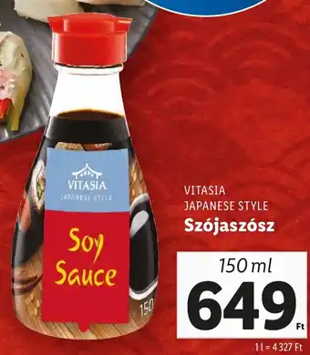 Lidl VITASIA JAPANESE STYLE Szójaszósz 150ml ajánlat