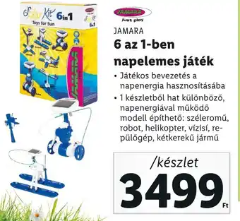 Lidl JAMARA 6 az 1-ben napelemes játék ajánlat