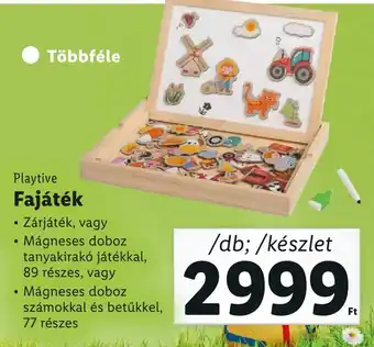 Lidl Playtive Fajáték ajánlat