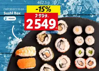 Lidl CHEF SELECT TO GO Sushi Box 462,5g ajánlat