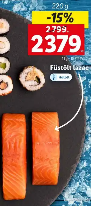 Lidl Füstölt lazac 220g ajánlat