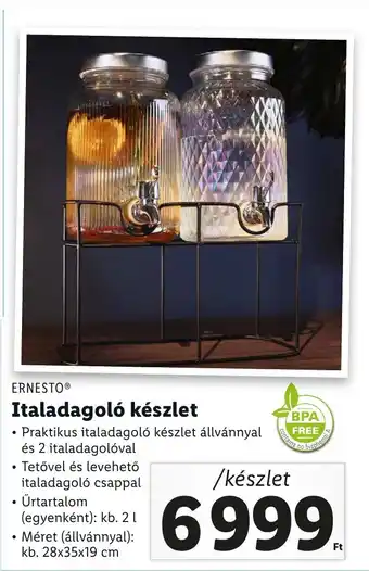 Lidl ERNESTO Italadagoló készlet ajánlat