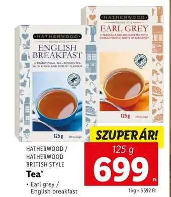 Lidl HATHERWOOD / HATHERWOOD BRITISH STYLE Tea 125g ajánlat