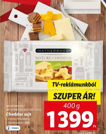 HATHERWOOD HATHERWOOD BRITISH STYLE Cheddar sajt 400g