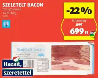 ALDI SZELETELT BACON 200g ajánlat
