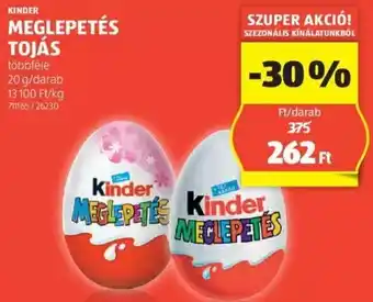 ALDI KINDER MEGLEPETÉS TOJÁS 20g ajánlat
