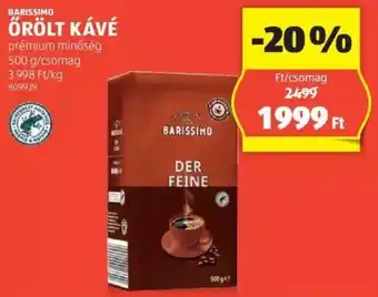 BARISSIMO ŐRÖLT KÁVÉ 500g