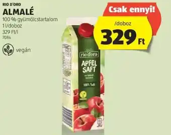 ALDI RIO D'ORO ALMALÉ 100% 1l ajánlat