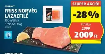 ALDI GOURMET FRISS NORVÉG LAZACFILÉ 300g ajánlat