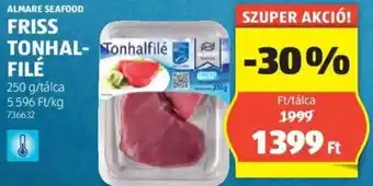 ALDI ALMARE SEAFOOD FRISS TONHALFILÉ 250g ajánlat