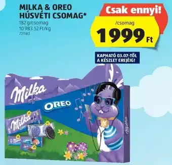 ALDI MILKA & OREO HÚSVÉTI CSOMAG 182g ajánlat