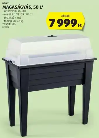 ALDI BELAVI MAGASÁGYÁS, 50 L ajánlat