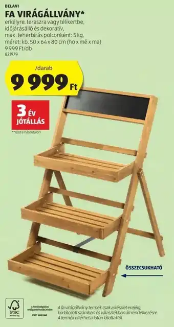 BELAVI FA VIRÁGÁLLVÁNY