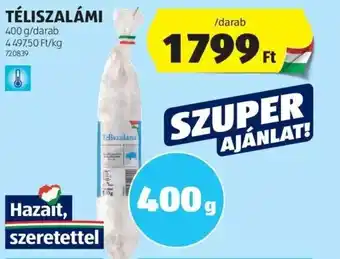 ALDI TÉLISZALÁMI 400 g/darab ajánlat