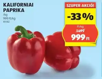 ALDI KALIFORNIAI PAPRIKA /kg ajánlat